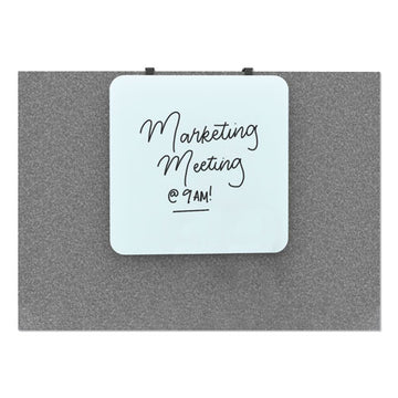 U Brands Cubicle Glass Dry Erase Board, 12 X 12, White freeshipping - TVN Wholesale